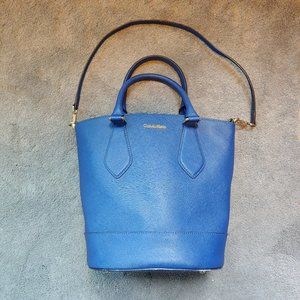 Calvin Klein Royal Blue Bucket Purse